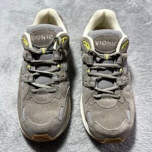 Vionic 23 Walk Gray Suede Leather‎ Comfort Walking Sneakers Shoes Women's 9.5